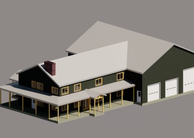 Barndominium Residence with Attached Oversized Garage