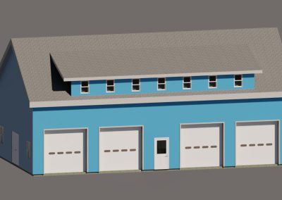 New 4-Bay Garage with Full Upper-Level – New Construction