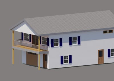 Two-Story Residential Design with Open Floor Plan and Attached Garage
